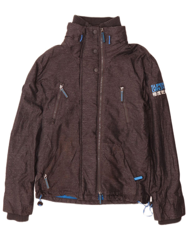 Jaqueta corta-vento masculina Superdry Windattacker UK 36 pequena cinza nylon