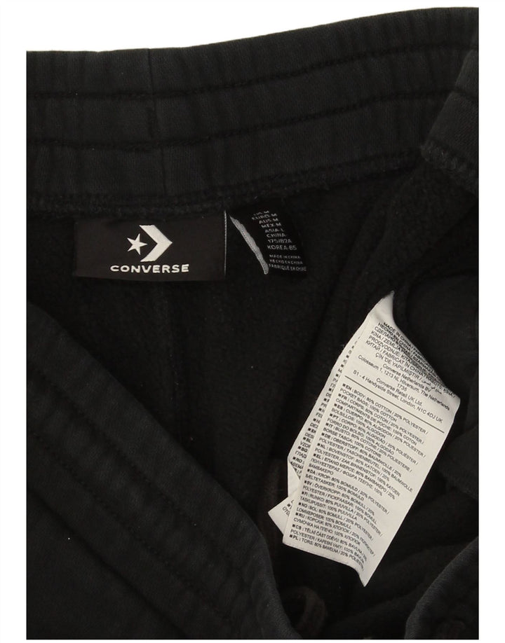 Converse Mens Graphic Calças de treino Joggers Médio Algodão Preto