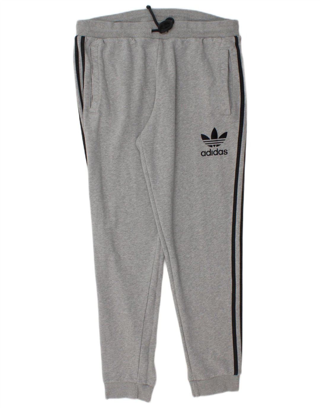 Calças de treino masculinas ADIDAS XL cinza algodão