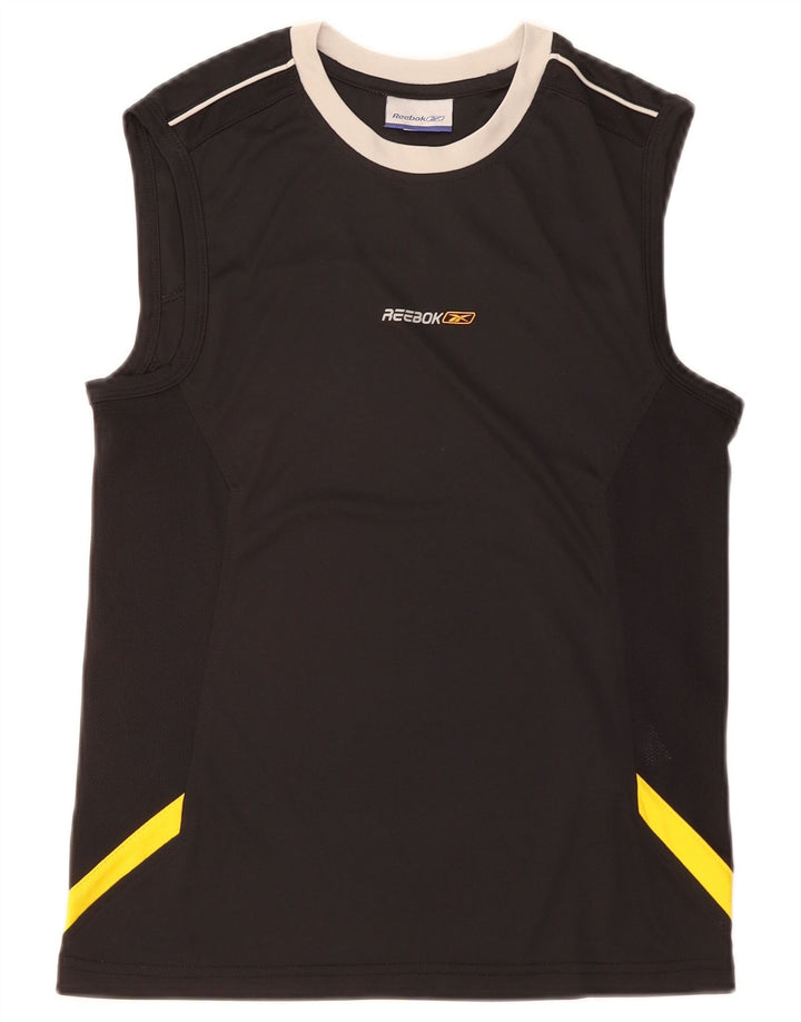 Reebok Mens Graphic Vest Top XS Preto Colourblock Poliéster