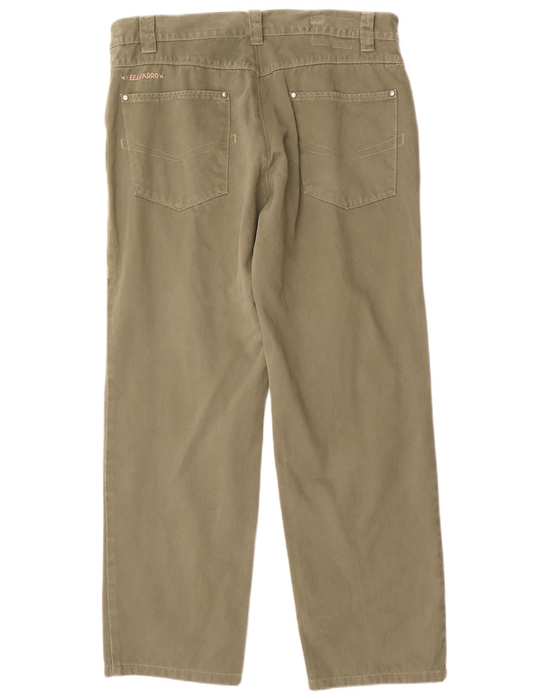 Calça casual reta masculina VINTAGE W40 L31 algodão cáqui