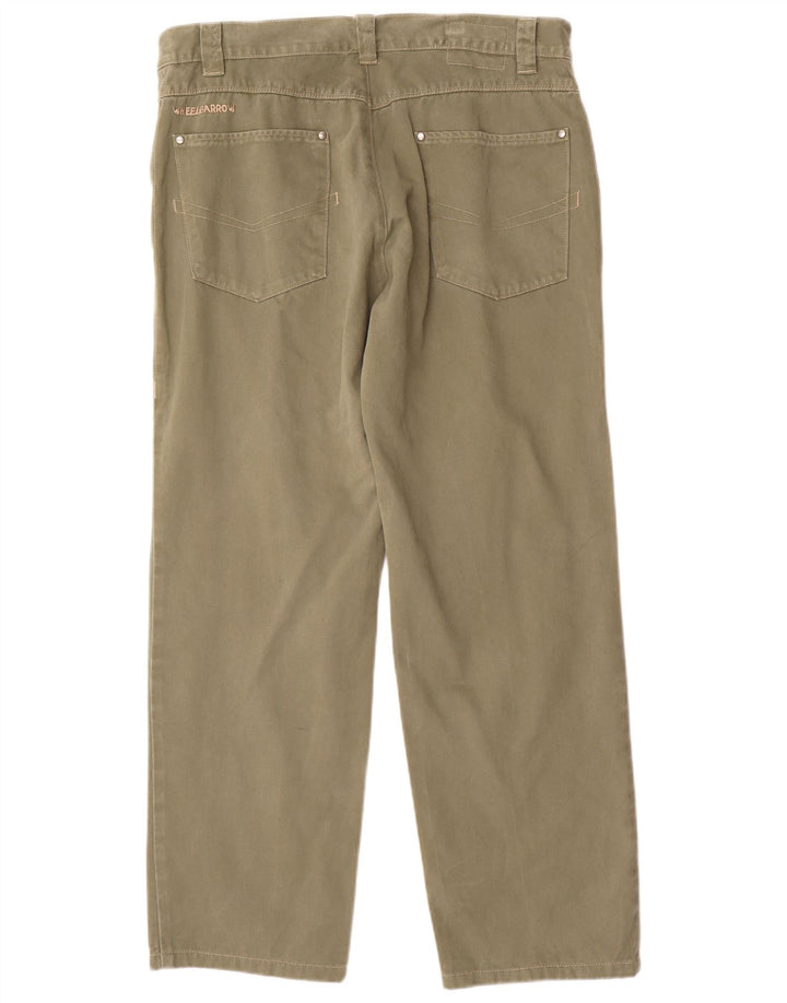 Calça casual reta masculina VINTAGE W40 L31 algodão cáqui