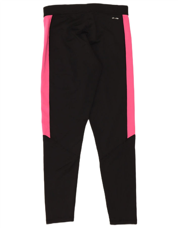 Leggings Adidas Femininas UK 12/14 Médio Preto Colorblock