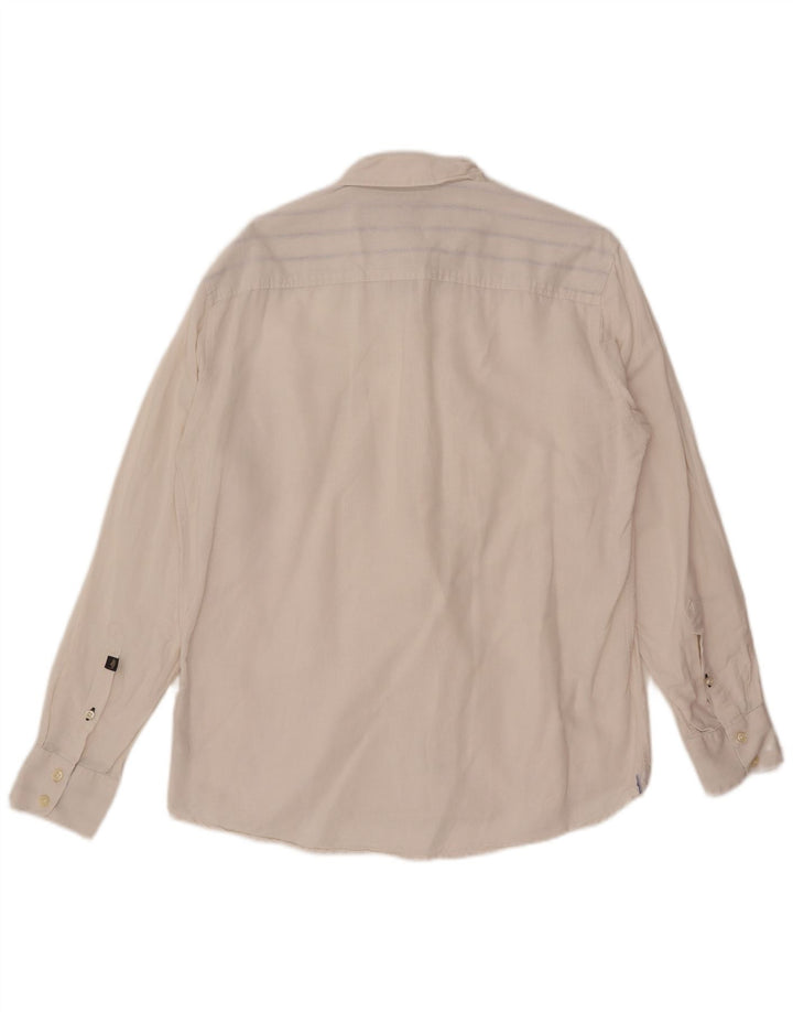Camisa masculina Marlboro Classics Slim Fit grande branca
