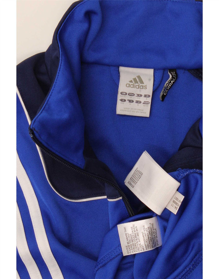 Adidas Mens Climalite Pullover Treino Top Médio Azul Colourblock