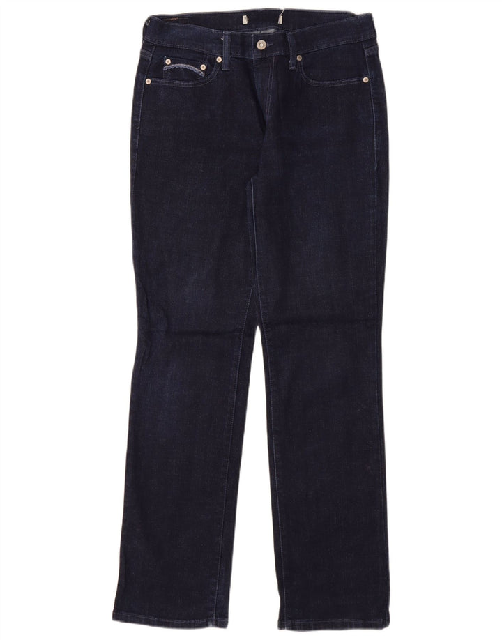 Jeans retos femininos LEVI'S US 8 médio W29 L32 algodão azul marinho
