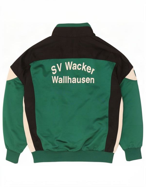 Saller Mens Graphic Tracksuit Top Jacket Grande Verde Colorblock Poliéster