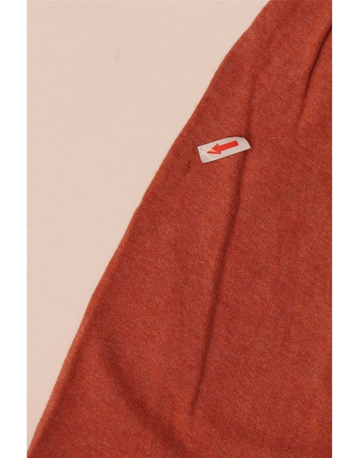 Suéter masculino Marks & Spencer com gola redonda XL laranja algodão