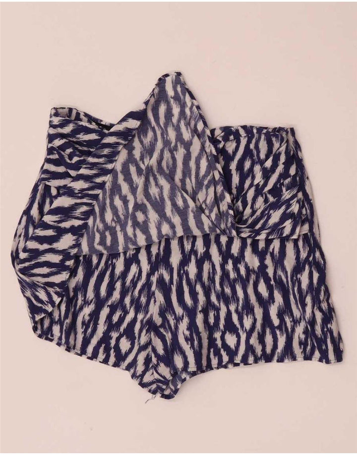 Zara Womens Skort Grande W30 Roxo Ikat Viscose