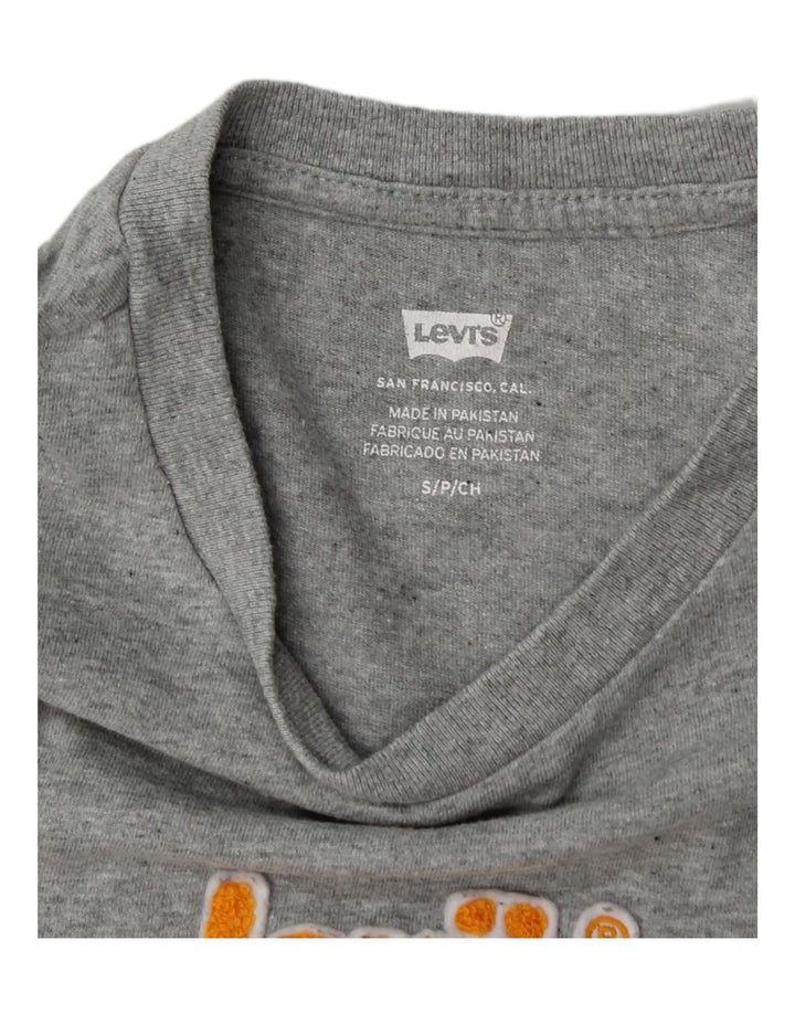 Camiseta feminina Levi's Oversized Graphic Top UK 10 Small Grey