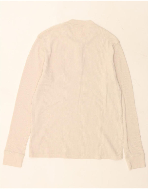 Levi's Mens Standard Top Manga Longa Médio Algodão Bege