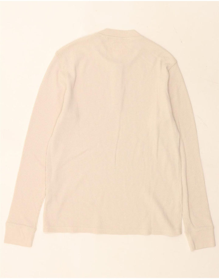 Levi's Mens Standard Top Manga Longa Médio Algodão Bege