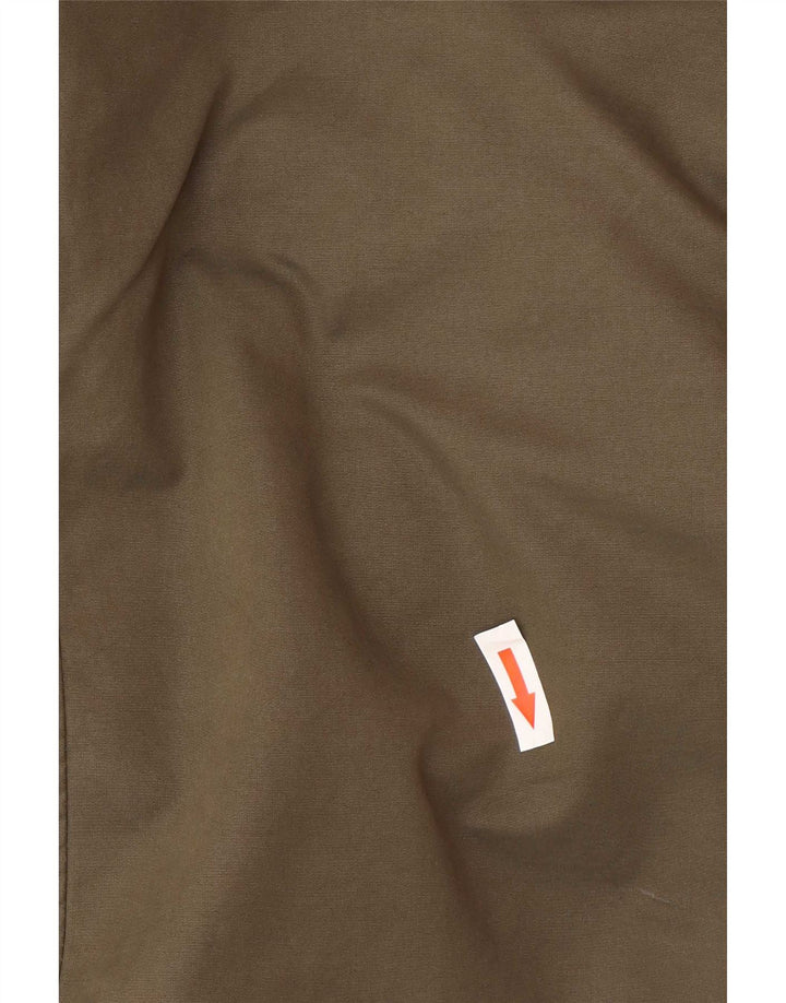 Jaqueta Parka Oversized com Capuz Zara para Mulher Reino Unido 10 Pequeno Poliéster Cáqui