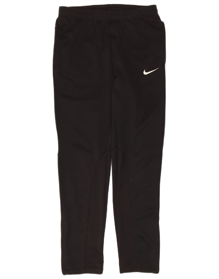 Calça de treino feminina NIKE UK 14 médio preto colorblock poliéster