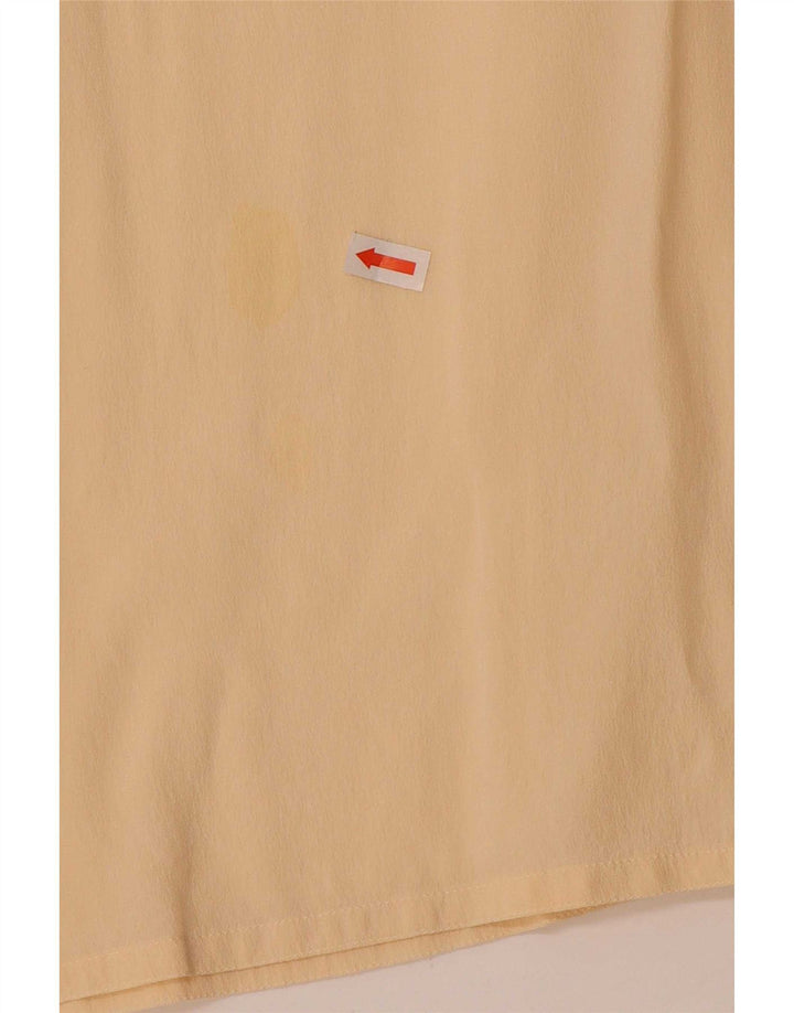 Blusa feminina vintage UK 16 grande bege