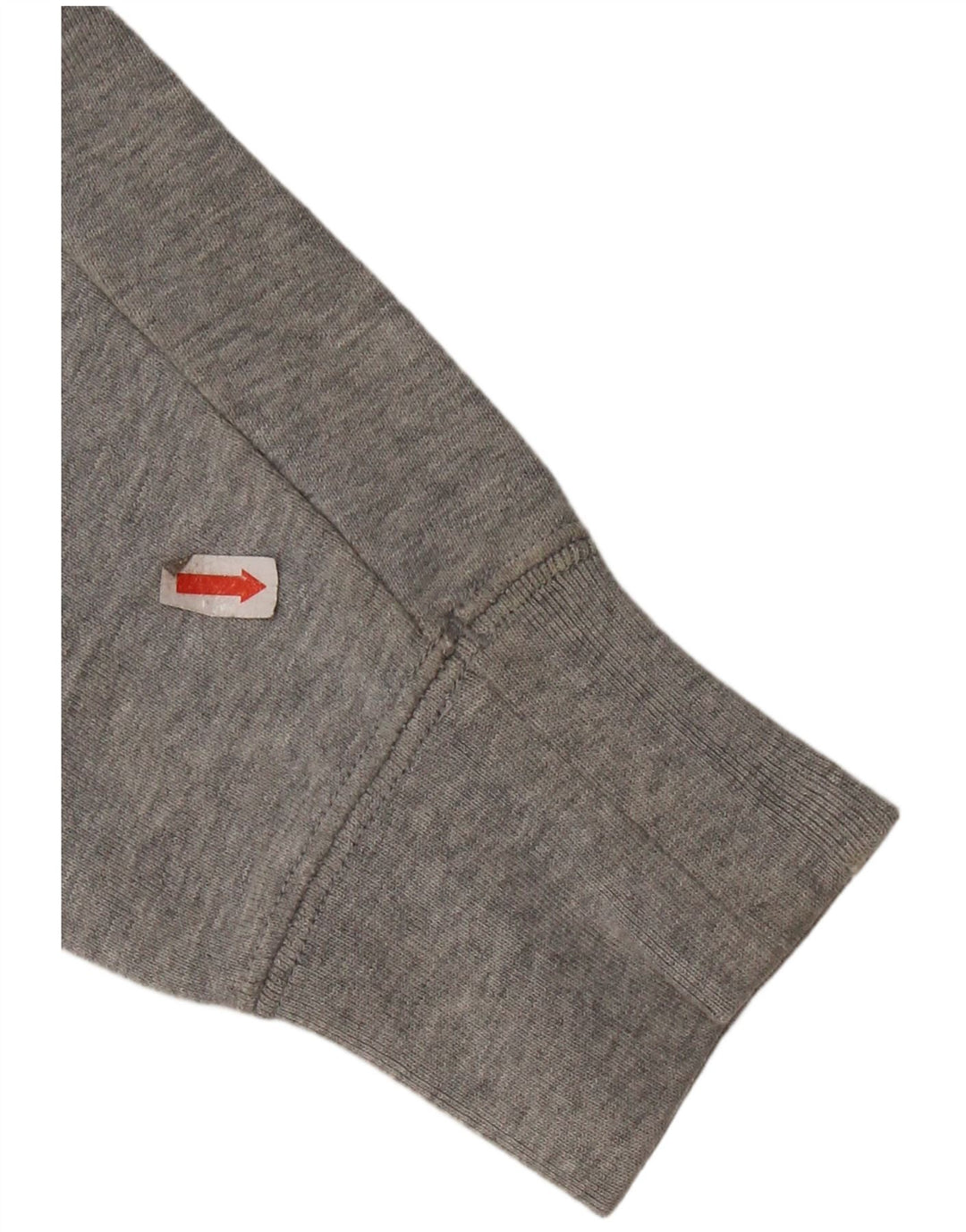 REEBOK moletom feminino oversized jumper UK 10 pequeno algodão cinza