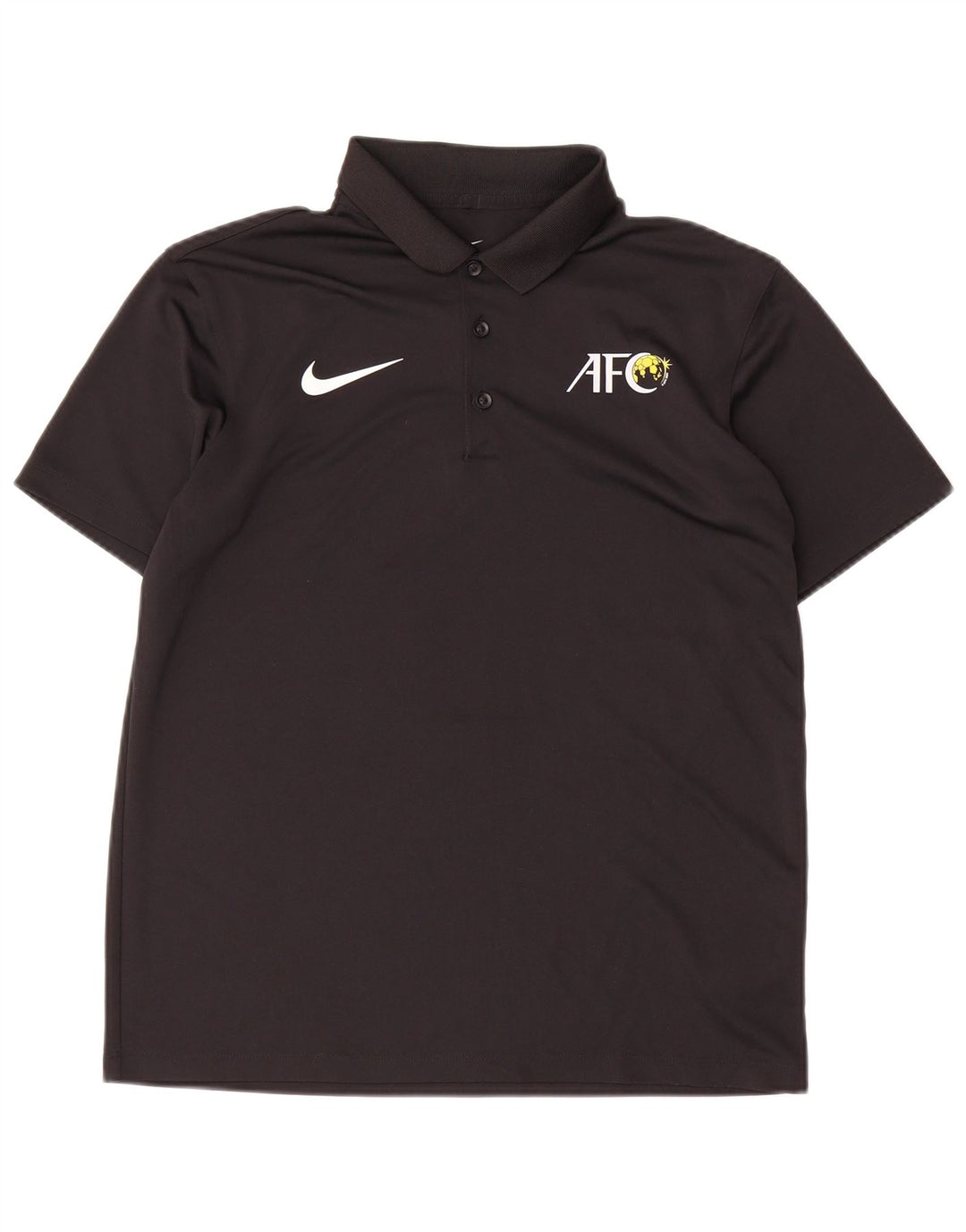 Camisa polo gráfica masculina Nike médio preto poliéster