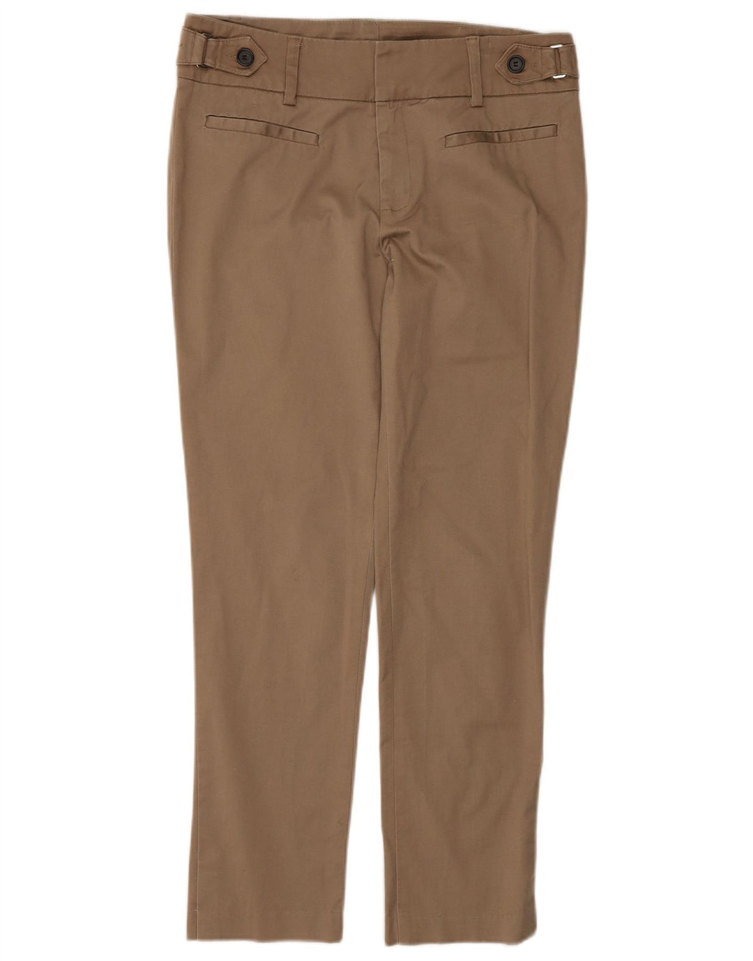 ZARA Calça Feminina Slim Cropped W26 L26 Algodão Marrom