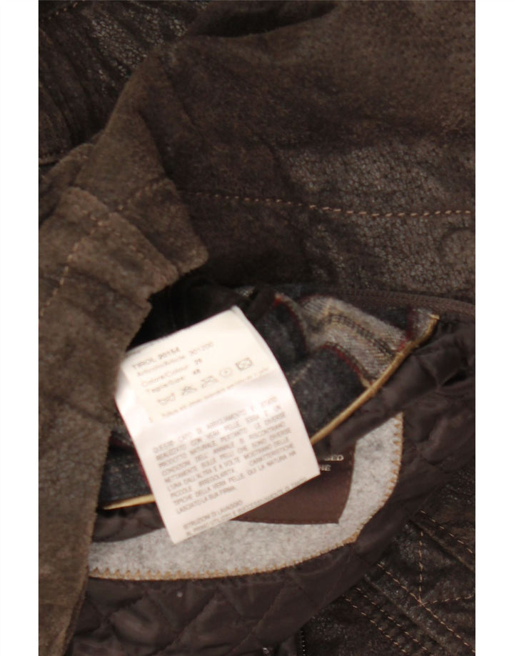 Jaqueta de couro masculina Blackthorn IT 48 couro marrom médio