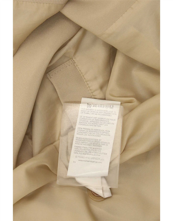 Sobretudo feminino Marks & Spencer de ajuste padrão Reino Unido 18 XL bege poliéster