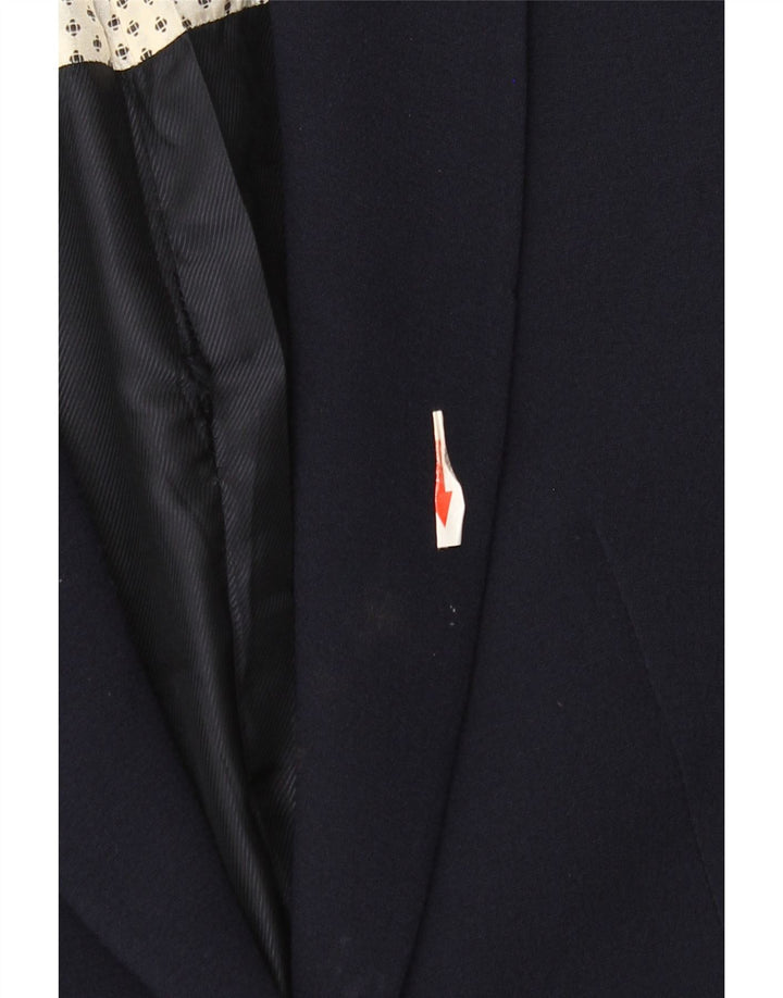 Jaqueta blazer feminina Zara com 1 botão Reino Unido 12 médio azul marinho