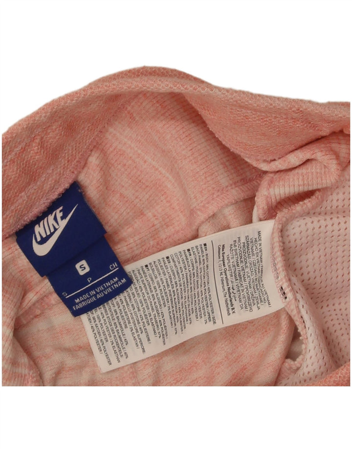 Shorts esportivos masculinos Nike pequeno algodão listrado rosa