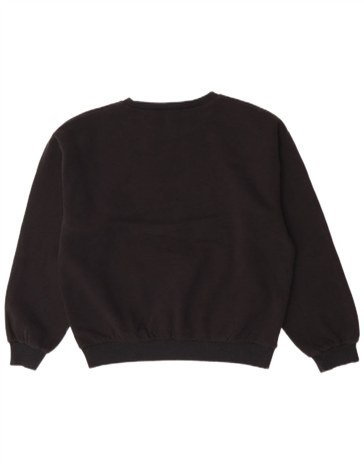 Zara moletom gráfico feminino jumper UK 14 médio preto