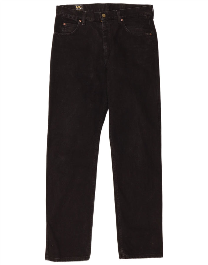 Jeans retos masculinos LEE W34 L34 algodão preto