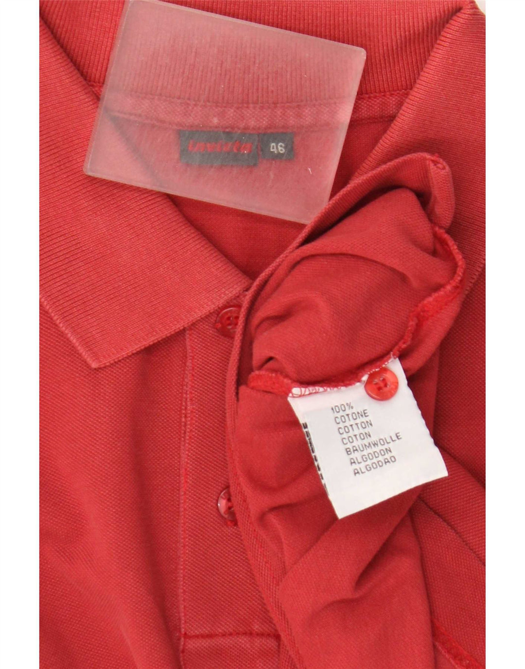 Camisa polo masculina Invicta IT 46 pequena algodão Borgonha