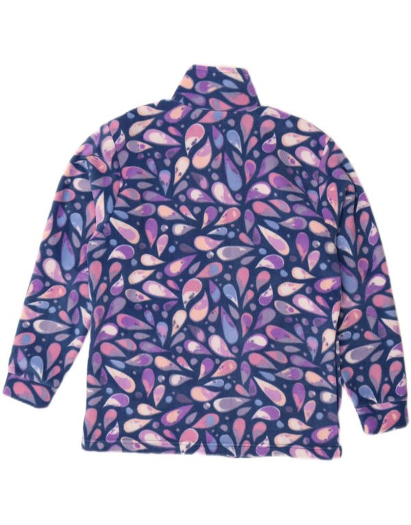 Jaqueta de lã feminina Canadá Logan Reino Unido 18 XL azul paisley algodão