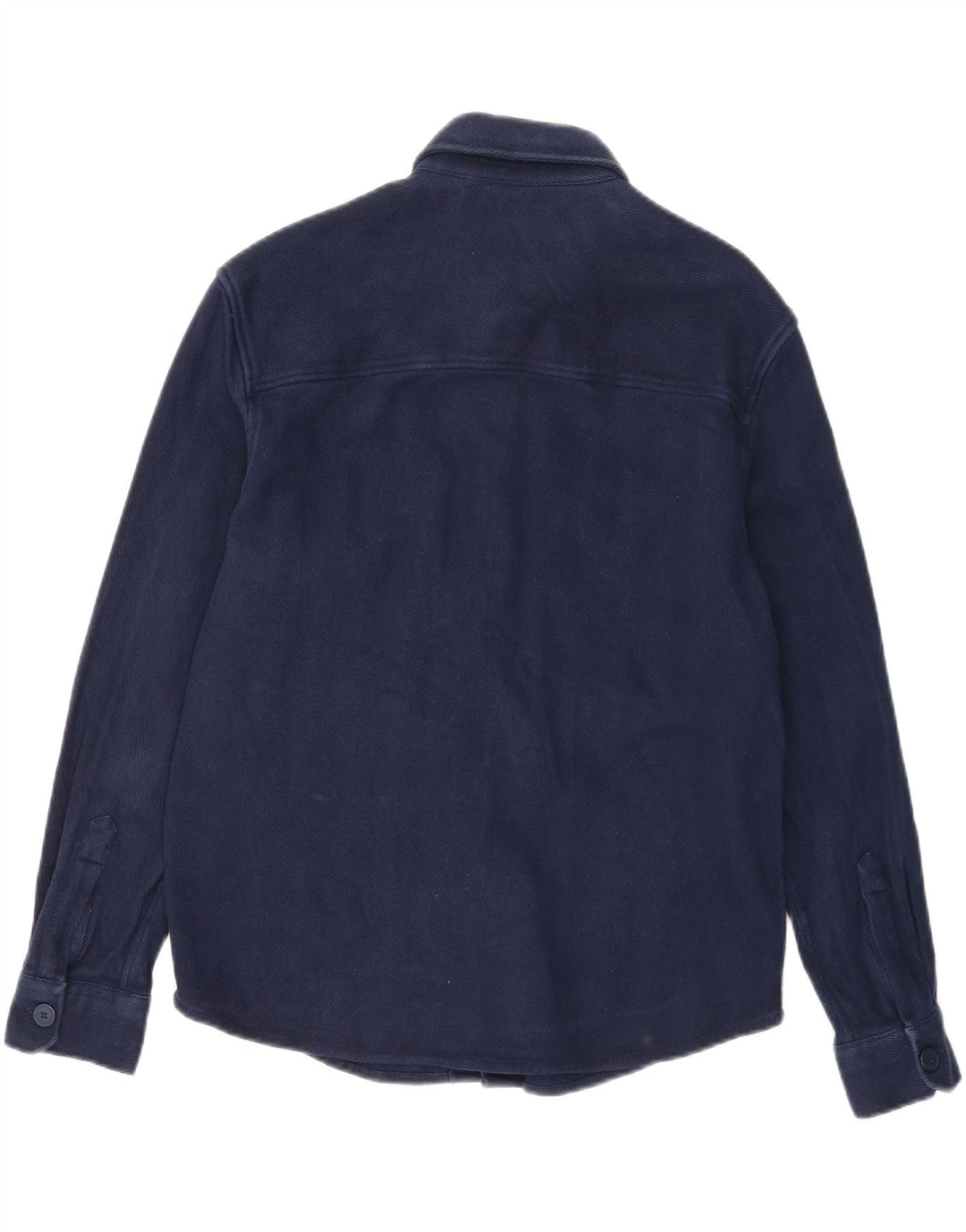 Zara Camisa masculina média azul marinho