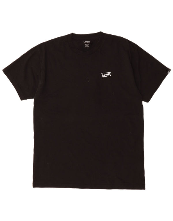 Vans Mens T-Shirt Top Medium Black Cotton