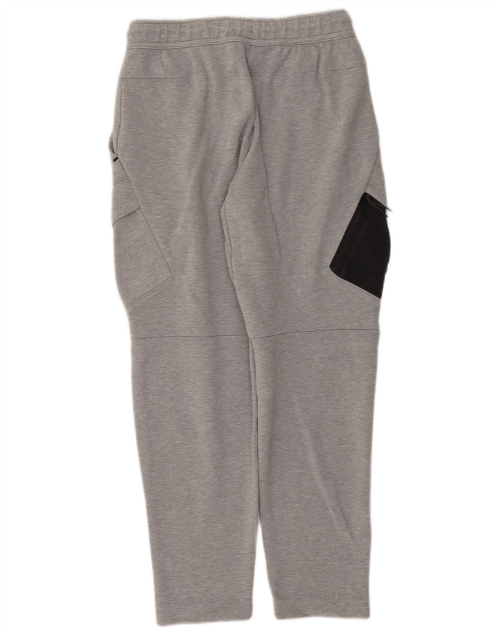 Calça esportiva masculina Nike Cargo pequena cinza colorblock algodão