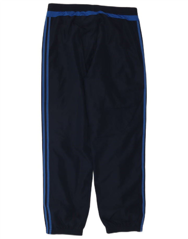 ADIDAS Mens Tracksuit Trousers Joggers Large  Navy Blue Polyester