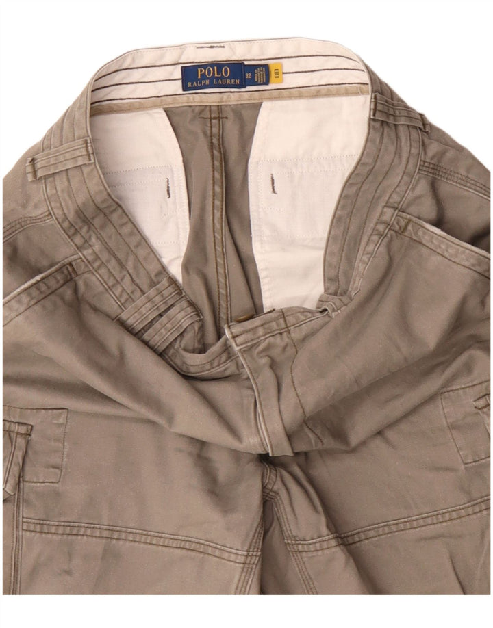 Polo Ralph Lauren Mens Cargo Shorts W32 Cinza Médio