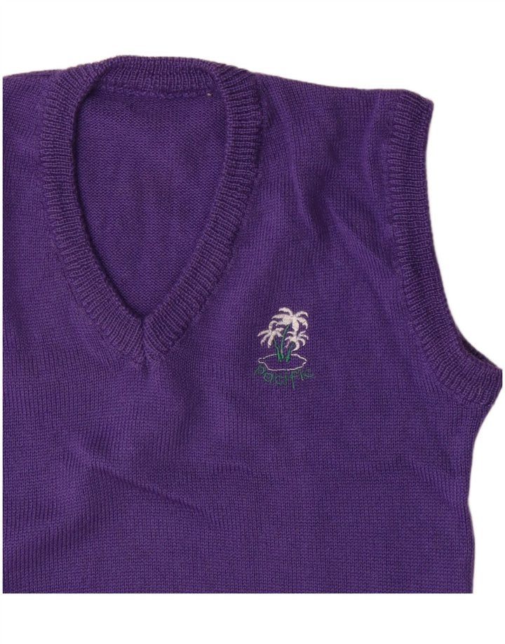 Regata masculina vintage com colete médio roxo
