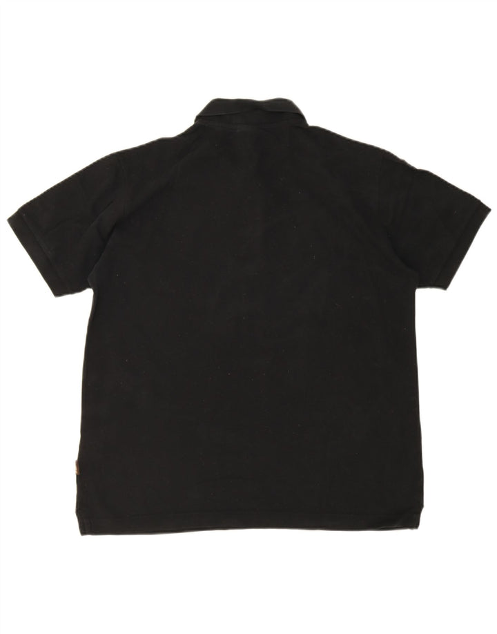 Camisa polo masculina Rifle média preta