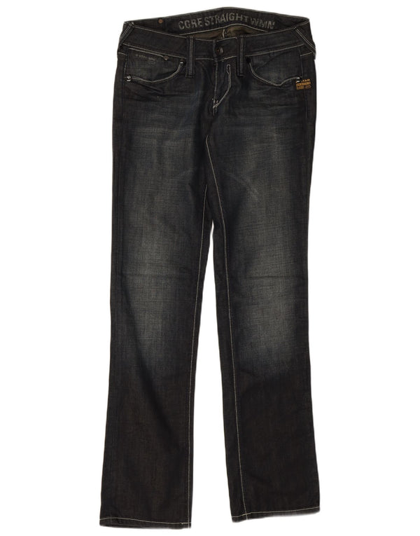 Jeans retos femininos G-Star W28 L32 algodão azul marinho