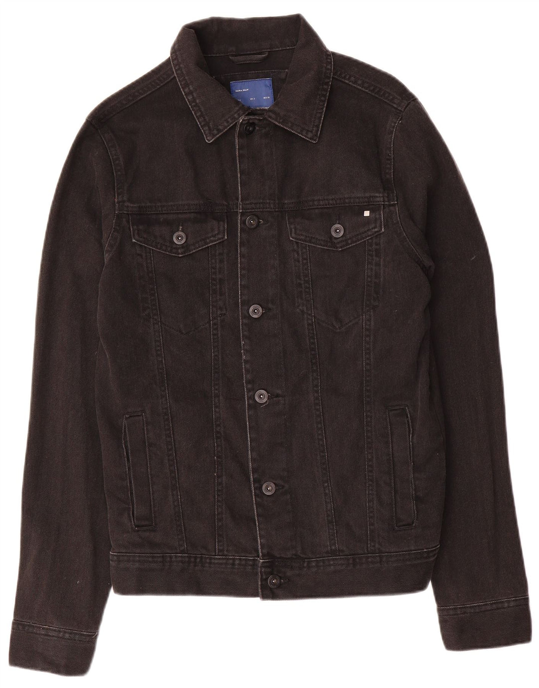 Jaqueta jeans masculina Zara UK 36 pequena preta