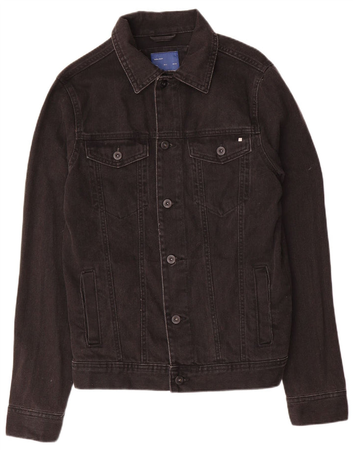 Jaqueta jeans masculina Zara UK 36 pequena preta