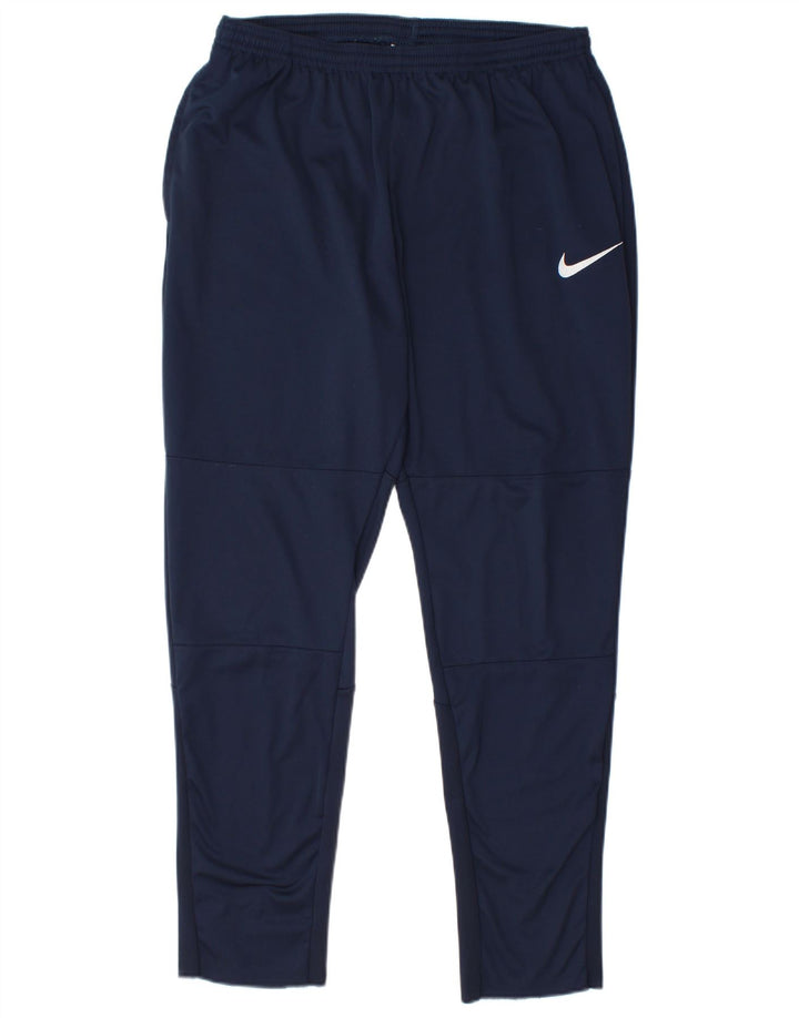 Calça de treino masculina Nike grande poliéster azul marinho
