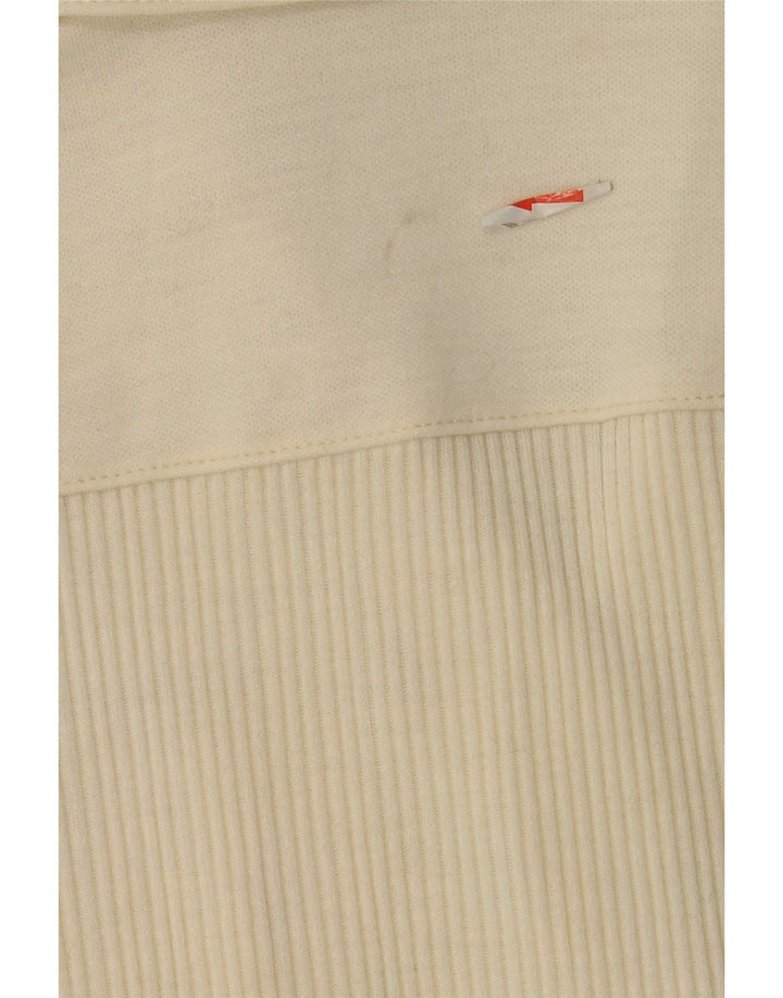 Suéter cardigã feminino de manga curta Karner IT 40 pequeno off white