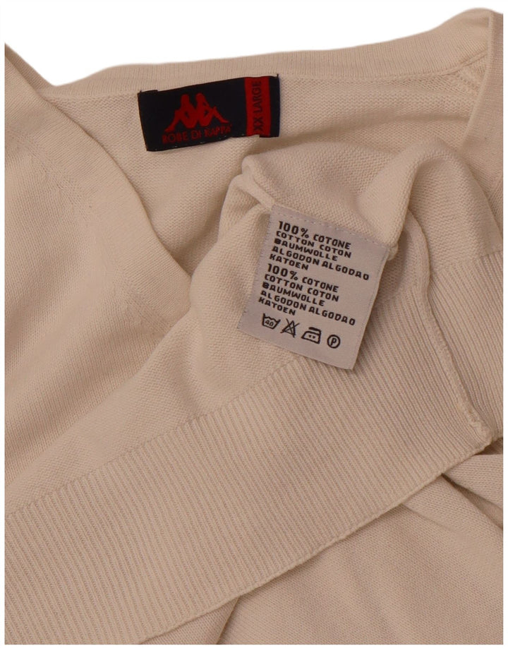 Regata masculina KAPPA com colete 2XL em algodão branco