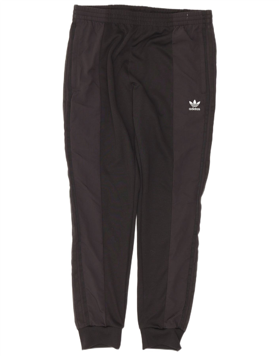 Calça de treino masculina Adidas Joggers grande preto colorblock poliéster