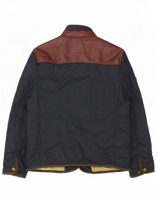 Jaqueta acolchoada masculina Timberland Earthkeepers Reino Unido 40 grande azul marinho