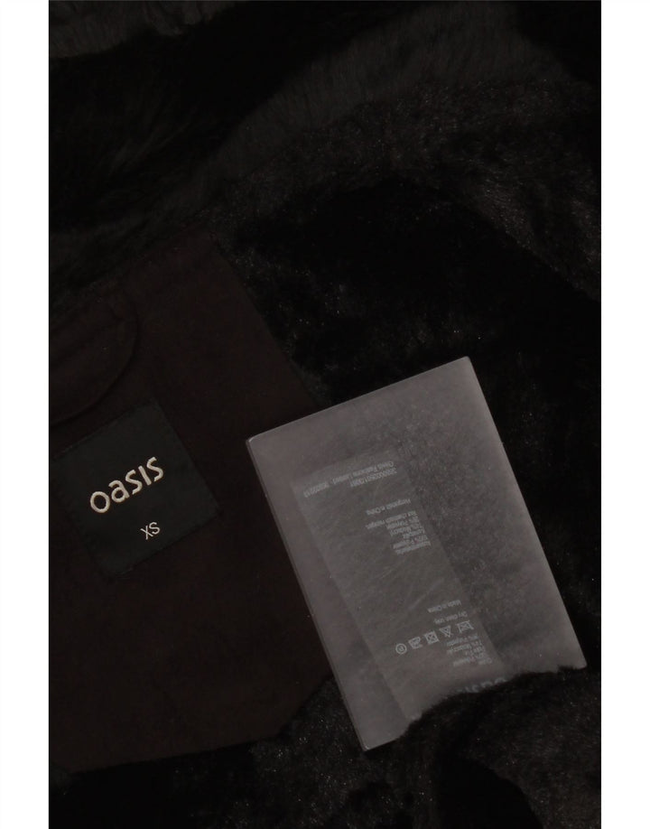 Oasis Womens Sherpa Gilet UK 6 XS Poliéster Preto