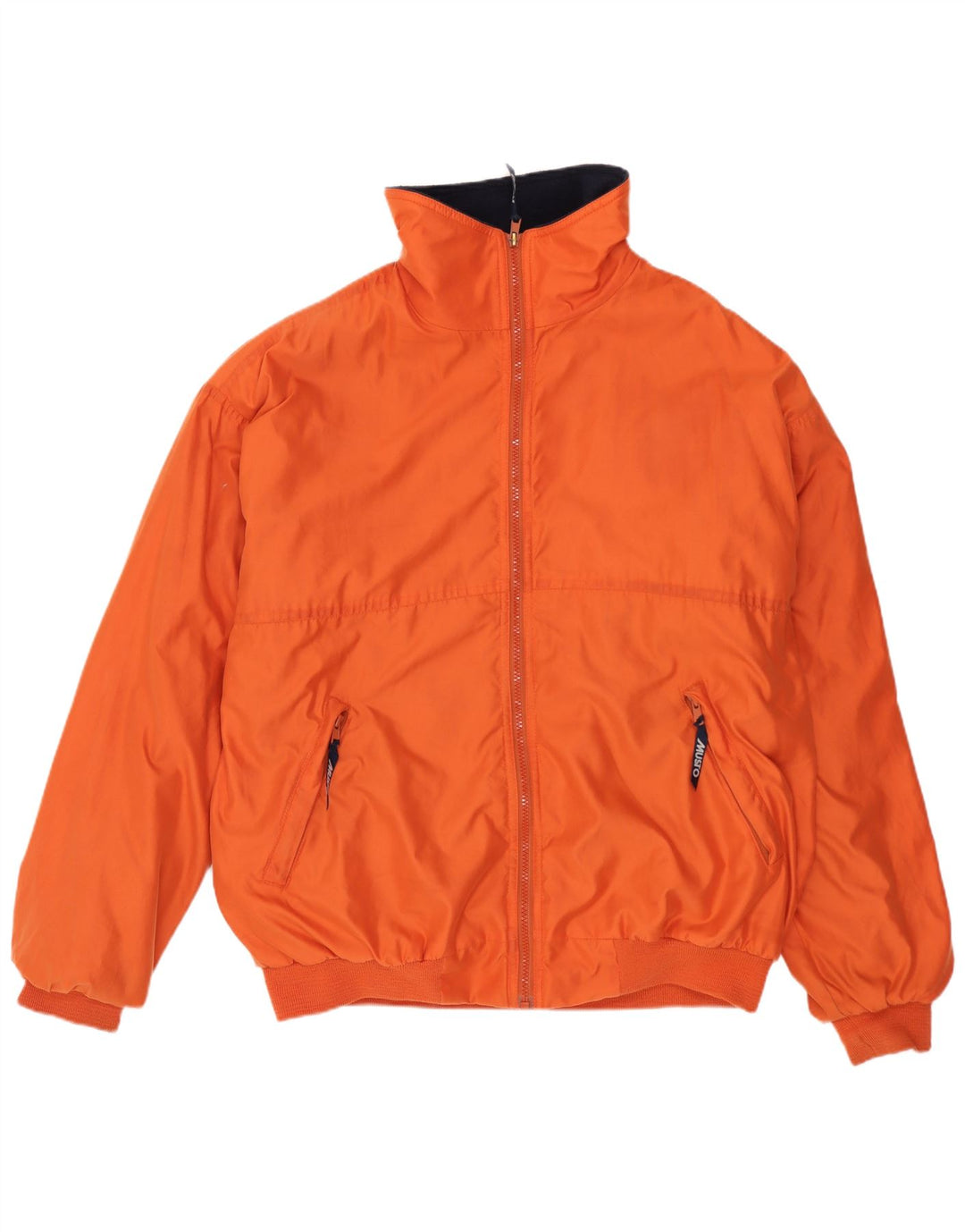Jaqueta corta-vento masculina Musto Reino Unido 38 poliéster laranja médio