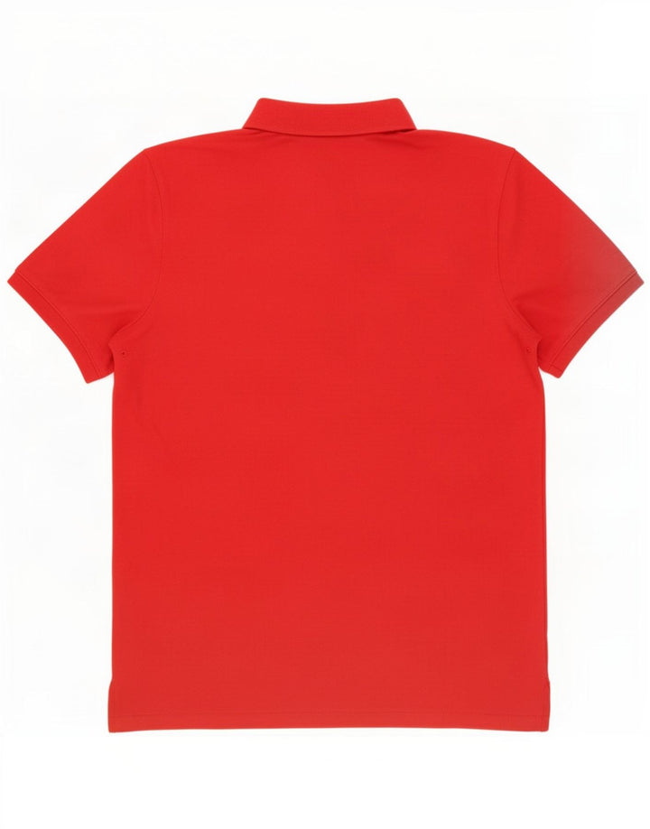 Camisa polo masculina Nike Dri Fit grande algodão vermelho