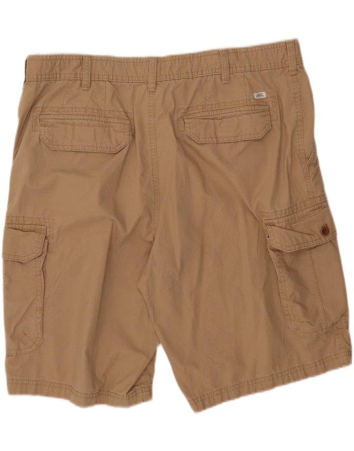 Shorts cargo masculino Izod W40 XL algodão bege