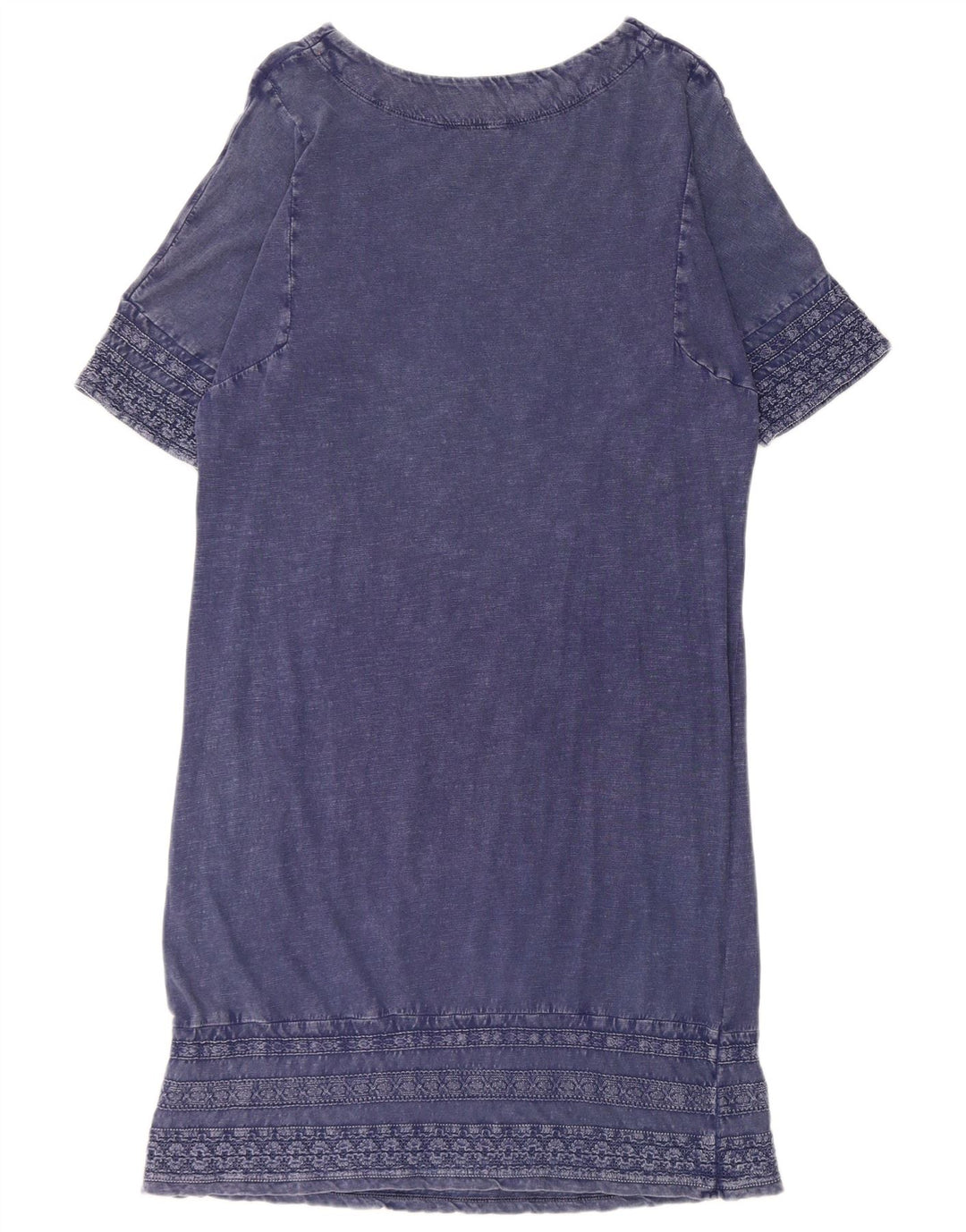 Vestido feminino White Stuff UK 12 algodão azul marinho médio